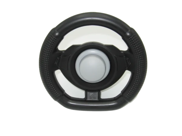 Sport Steering Wheel Black with Silver Horn (AC) (143069)