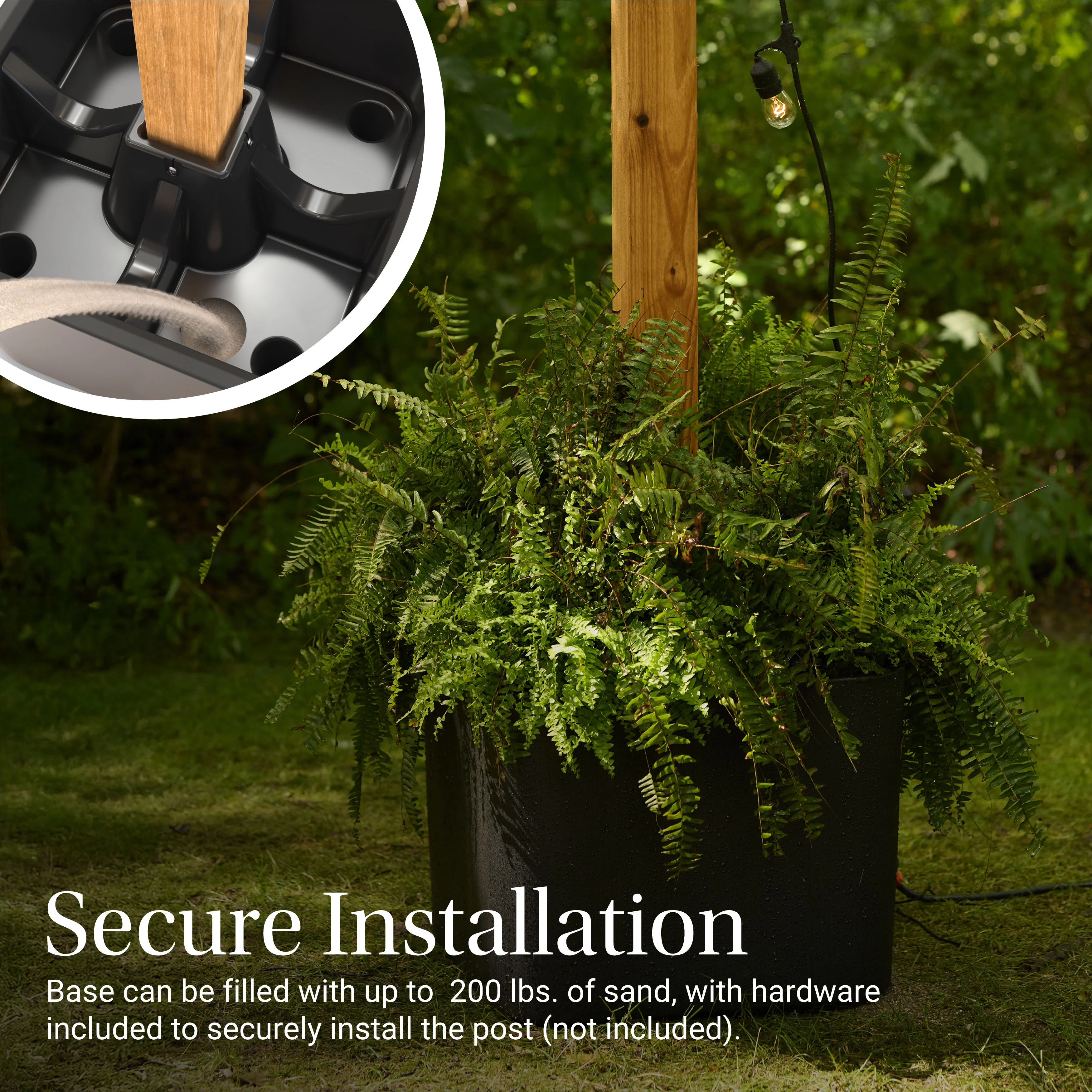 Firefly String Light Pole Stand with Planter™ (2pk) - Image 8
