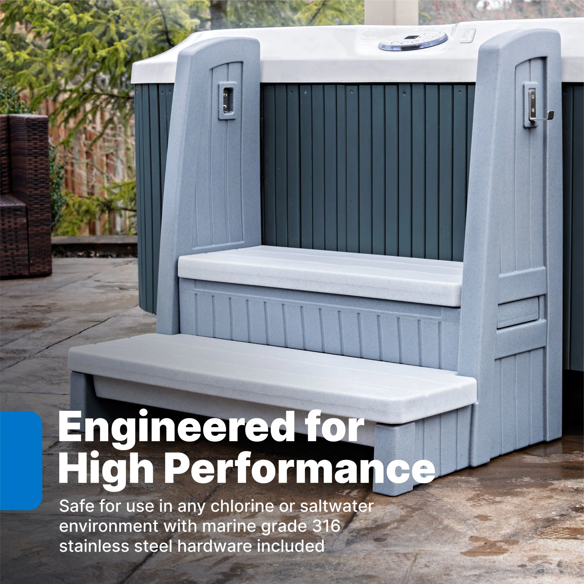 Hot Tub Storage Steps With Handrail™ - Image 3