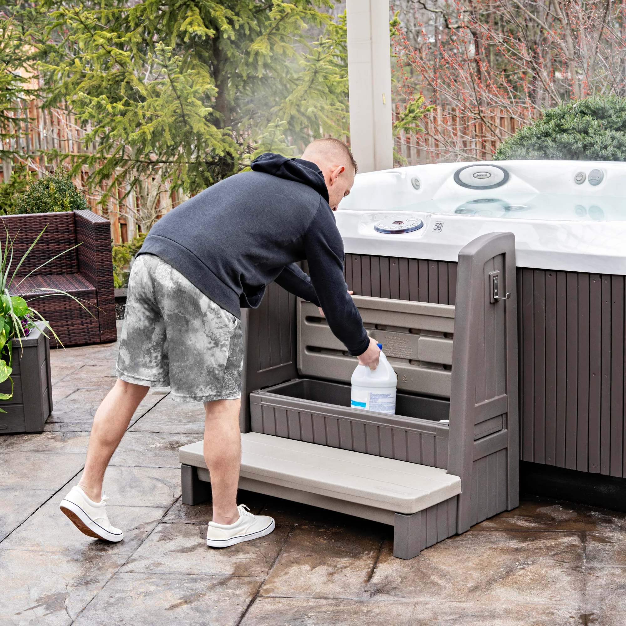 Hot Tub Storage Steps With Handrail™ - Image 7