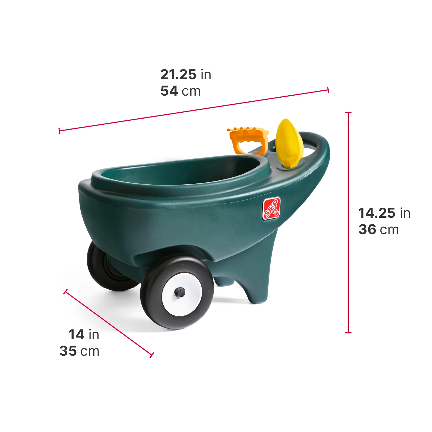 Kids Backyard Builder Garden Cart & Wheelbarrow - Image 6