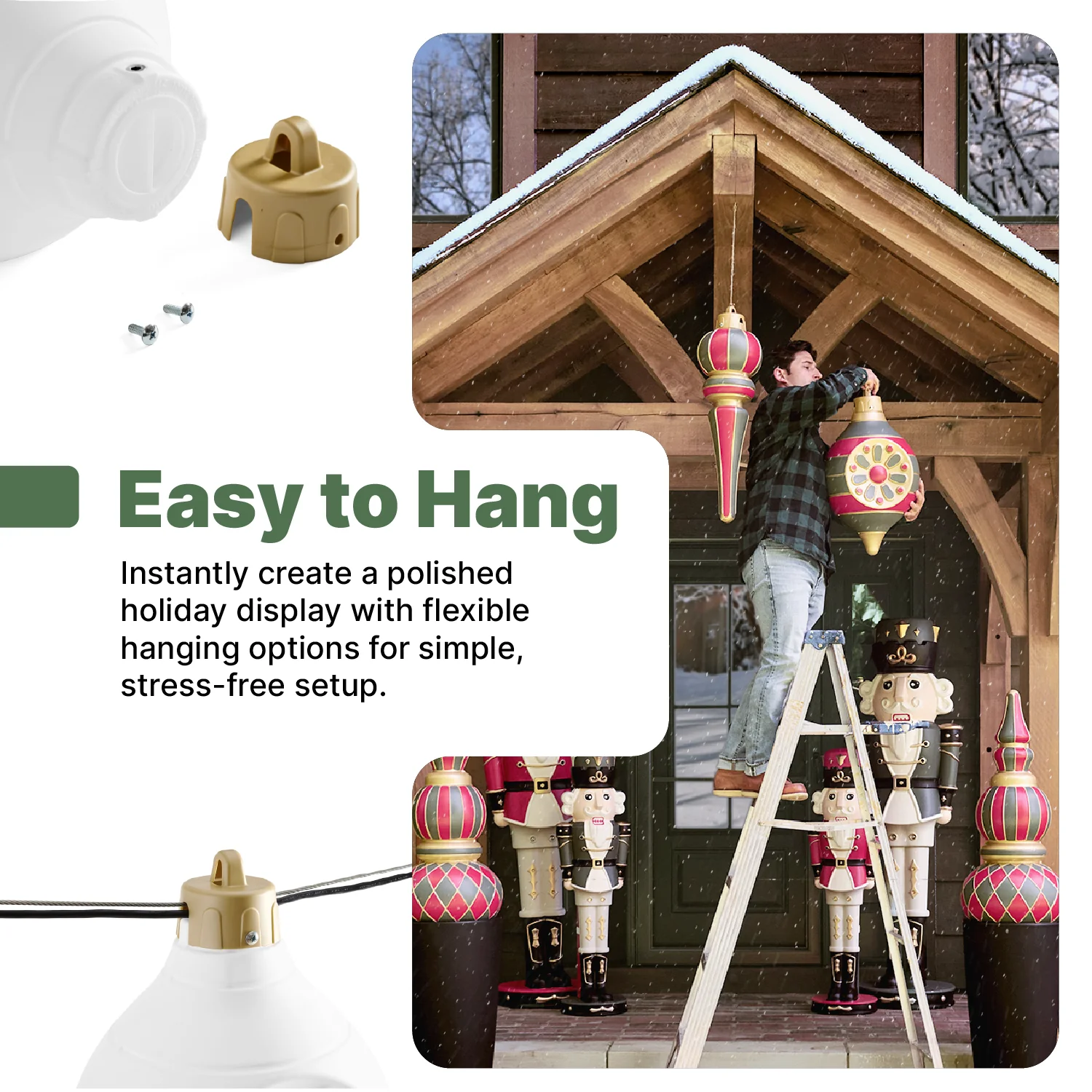 Paintable Large 3-Pack Outdoor Christmas Ornaments - Image 21