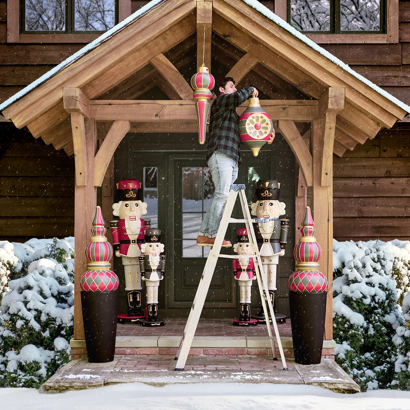 Paintable Large 3-Pack Outdoor Christmas Ornaments - Image 9
