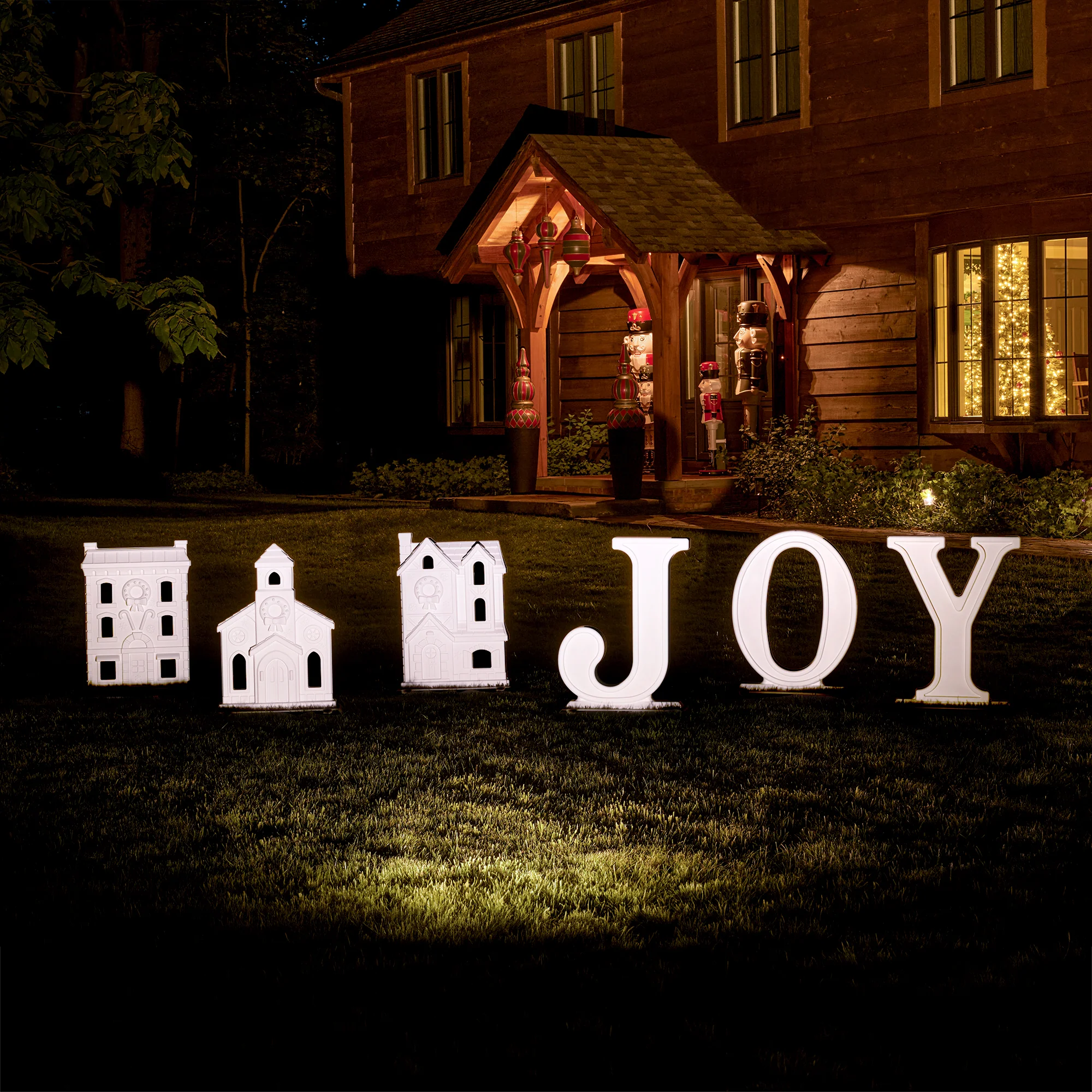 Paintable Large 3-Piece Outdoor Christmas Village - Image 21
