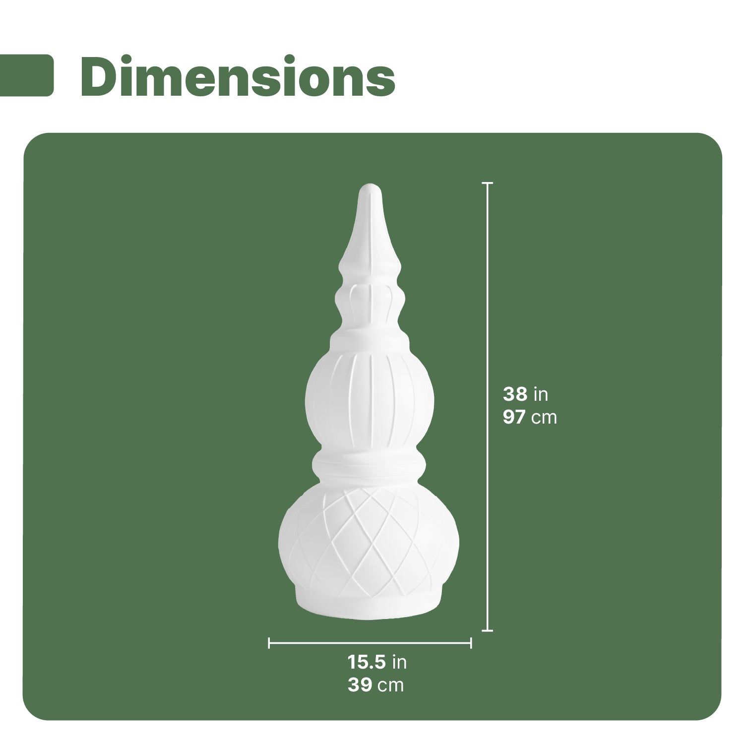 Paintable Outdoor Christmas Ornament Topiary - Image 10