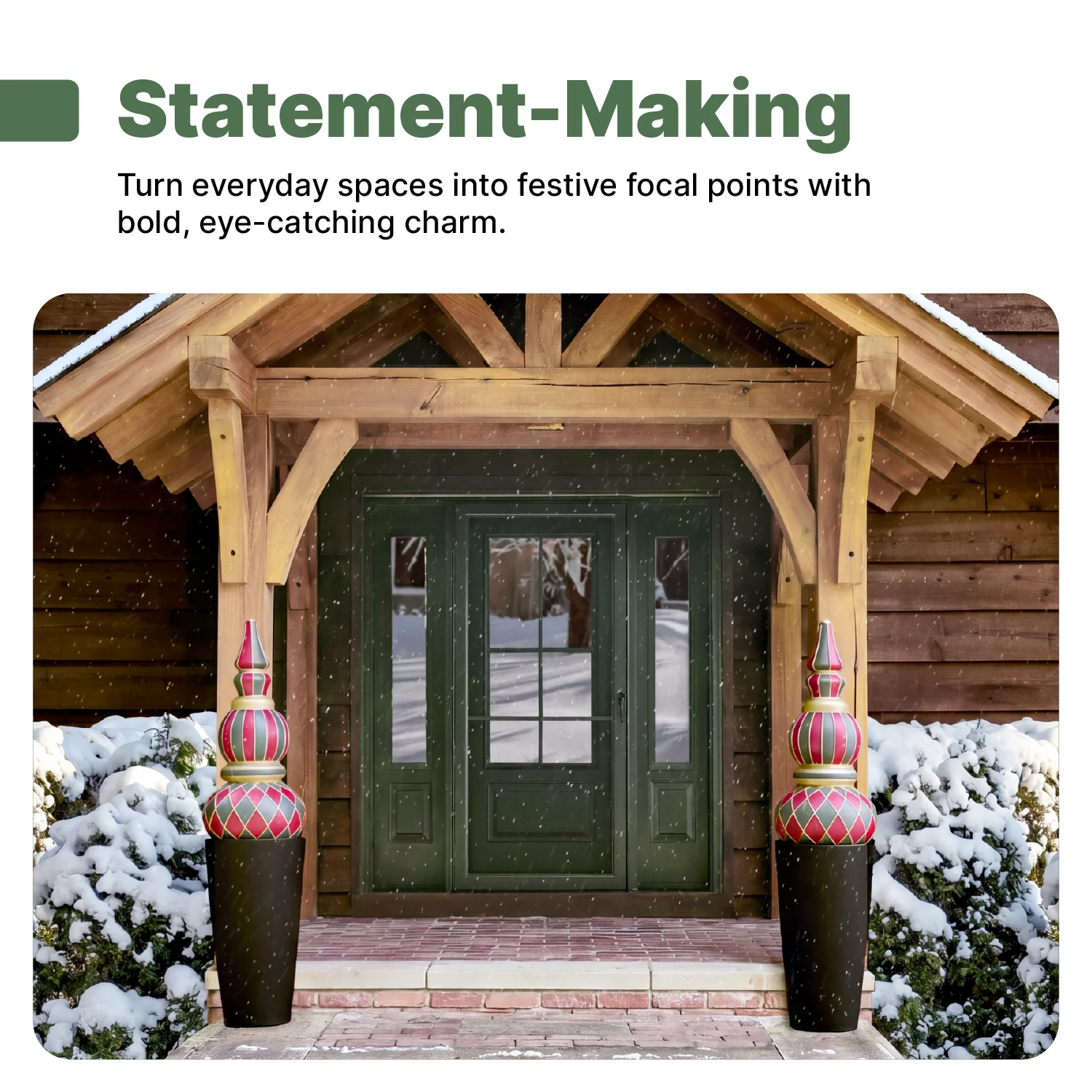 Paintable Outdoor Christmas Ornament Topiary - Image 8