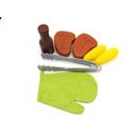 4 Piece Food Oven Mitt Sauce Jar & Tongs (SU) (141873)